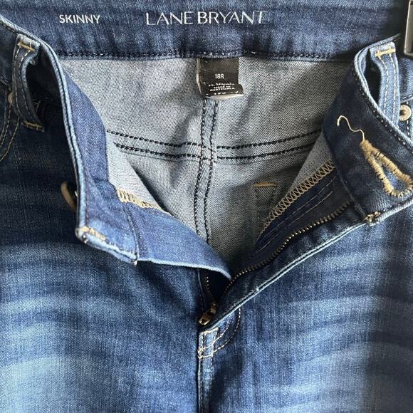 Lane Bryant High Rise Medium Wash Skinny Jeans Size 18 Style 1051722 - Picture 8 of 11